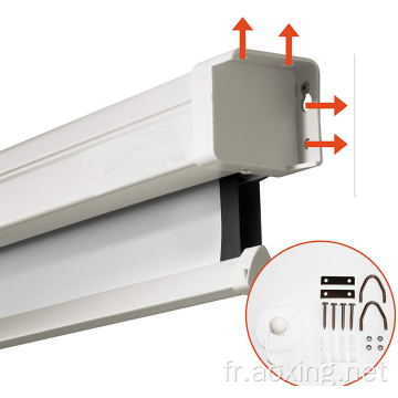 Écran de projecteur arrière en tissu blanc Matt White